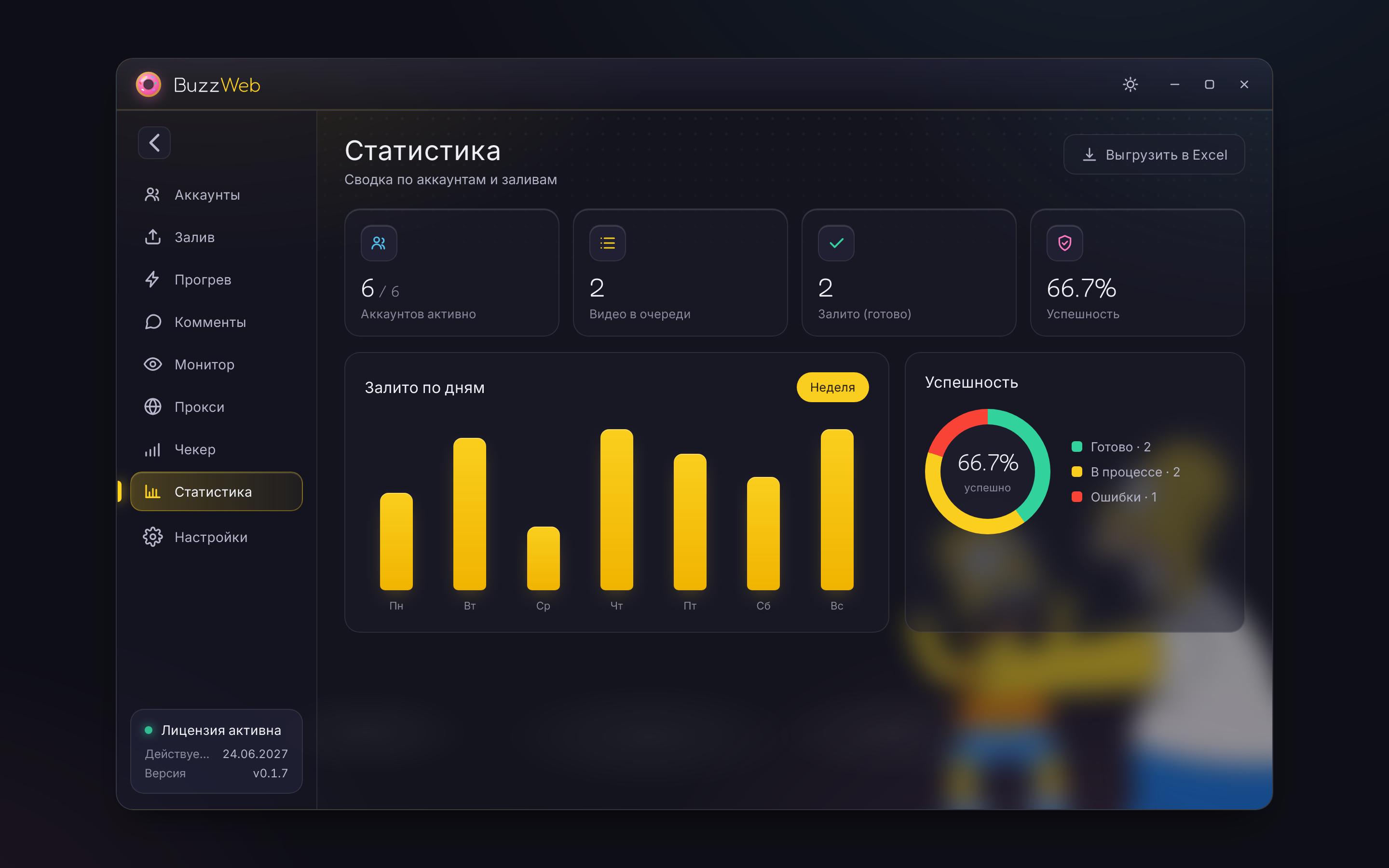BuzzWeb — Статистика